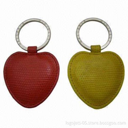 Leather Keyfob with Gold, Bronze, Chrome and Antique Emblem Finishing